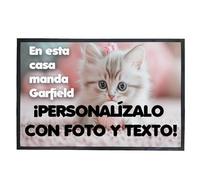 Felpudo Personalizado Entrada Casa con Foto y Texto - Alfombra Entrada Antideslizante Lavable para Exterior e Interior - Originales para Negocios