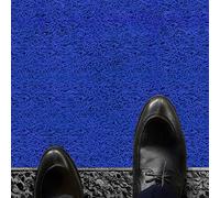 Felpudo Rizos con Base - Metro Lineal | Azul