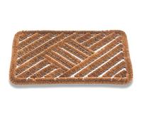 Felpudo robusto DRAGO. Ideal para uso interior y exterior, 80 x 51 cm. 30 mm. 80% fibra de Coco natural y 20% hierro.