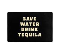 Felpudo Save Water Drink Tequila Alfombra Exterior Lavable Alfombrilla Antideslizante Antideslizante Felpudos Entrada para Jardín Dormitorio Cocina 40X60Cm