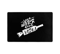 Felpudo Save Water Drink Vodka Felpudos Entrada Impermeable Alfombrilla Antideslizante Lavable Alfombra Exterior para Jardín Entrada Casa Dormitorio 40X60Cm