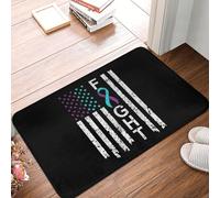 Felpudo Suicide Prevention Awareness Alfombra Exterior Durable Alfombrilla Antideslizante Impermeable Felpudos Entrada para Dormitorio Cocina Jardín 40X60Cm