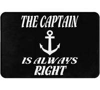 Felpudo The Captain Is Right Alfombra Exterior Durable Felpudos Entrada Antideslizante Alfombra Entrada para Jardín Dormitorio Cocina 40X60Cm