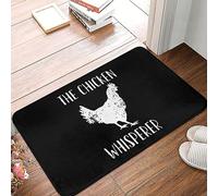 Felpudo The Chicken Whisperer Alfombra Entrada Durable Alfombrilla Antideslizante Impermeable Alfombra Exterior para Jardín Dormitorio Cocina 40X60Cm