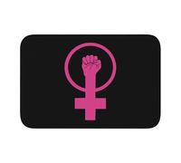 Felpudo Un Símbolo del Feminismo Alfombra Entrada Plegable Alfombra Baño Resistente Felpudo Entrada para Bañera Pasillo Interior 40X60Cm