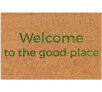 Felpudos Bienvenidos A The Good Place Felpudo Antisuciedad Doormat Resistente Alfombra De Entrada para Portón Jardín Cocina 40X60 Cm
