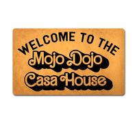 Felpudos Bienvenidos A The Mojo Dojo Casa House Felpudo Antisuciedad Felpudo Interior Impermeable para Dormitorio Oficina 40X60 Cm