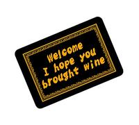 Felpudos Bienvenidos Espero Que Hayas Comprado Vino Alfombra Interior Lavable A Máquina Felpudo Exterior Antideslizante Alfombra para Ducha, para Terraza, Ducha, 60x40cm