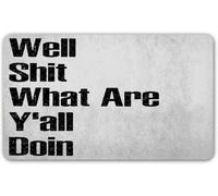 Felpudos Bueno Mierda, ¿Qué Están Haciendo? Doormat Absorbentes Felpudo Impermeable Alfombras Baño para Portón Cocina Dormitorio 40X60 Cm