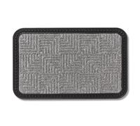 Felpudos - Clean-Off - Dirt-Trap - Felpudo de Exterior - Felpudo - Apto para escalones - Felpudo Resistente - 50 x 80 cm - Plata
