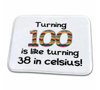 Felpudos Cumplir 100 Años Es como Cumplir 38 En Grados Celsius Alfombra para Ducha Antideslizante Absorbente Tapete Mascotas, para Ducha, Salon, Pasillo, 40x60cm