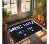 Felpudos de otoño para entrada al aire libre y casa Game Over: Elige tu camino, felpudo interior para puerta pequeña (40 x 60 cm)