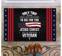 Felpudos Dentro De Veterano Dos Fuerzas Definitorias Se Han Ofrecido Alguna Vez A Morir por Ti Veterano Antisuciedad Alfombras Baño Suaves Felpudo Interior para Cocina Jardín Dormitorio 40X60 Cm