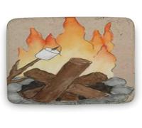 Felpudos Diversión con Smores Retro con Invitación A Un Amigo Cosecha De Otoño Alfombra Entrada Resistente Lavable Felpudo Interior para Suelos Exterior 40X60Cm
