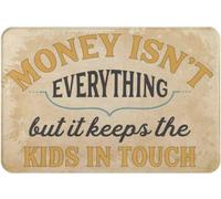 Felpudos El Dinero No Lo Es Todo, Pero Mantiene A Los Niños En Contacto Felpudo Interior Suaves Doormat Impermeable Felpudo para Portón Oficina Jardín 40X60 Cm