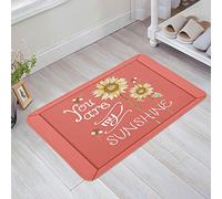 Felpudos Elegante Eres Mi Girasol Alfombra Baño Absorbente Lavable A Máquina Alfombra Limpia, para Salon, Interior O Exterior, Jardín, Dormitorio, 40x60cm