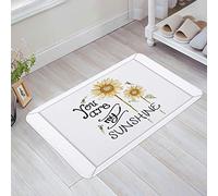Felpudos Eres Mi Girasol del Sol, Abeja Felpudo Exterior Lavable A Máquina Antideslizante Alfombra Limpia, para Dormitorio, Pasillo, Ducha, Terraza, 40x60cm