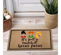 Felpudos Es Solo Un Montón De Abracadabra Feliz Halloween Doormat Impermeable Alfombras Baño Antisuciedad para Jardín Cocina 40X60 Cm