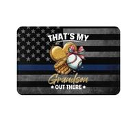 Felpudos Ese Es Mi Nieto Ahí Fuera Felpudo Exterior Microfibra Absorbente Alfombra Limpia, para Interior O Exterior, Salon, Cocina, 40x60cm