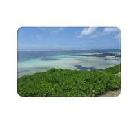 Felpudos Forêt Au Bord De La Mer Alfombra para Ducha Lavable A Máquina Antideslizante Tapete Mascotas, para Terraza, Pasillo, Interior O Exterior, 40x60cm