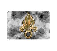 Felpudos French Foreign Legion Logo Felpudo Antisuciedad Doormat Absorbentes Alfombras Baño para Portón Dormitorio Cocina 40X60 CM