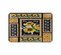 Felpudos Girasoles Eres Mi Sol Felpudos para Entrada De Casa Absorbente Alfombra Baño Antideslizante Alfombra Interior, para Ducha, Terraza, 60x40cm