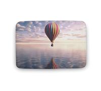 Felpudos Globo Aerostático sobre El Mar Doormat Resistente Alfombra De Entrada Absorbentes Felpudo Interior para Portón Oficina 40X60 CM