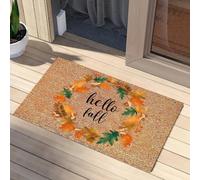 Felpudos Hola, Corona De Otoño Y Calabazas Doormat 40X60CM