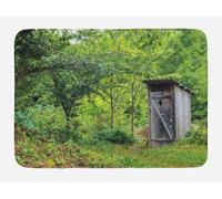 Felpudos Imagen De Una Antigua Letrina De Cabaña En Un Bosque De Montaña En Primavera Alfombra De Entrada Suaves Felpudo Interior Antisuciedad Doormat para Cocina Oficina 40X60 CM