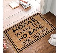 Felpudos Inicio Donde Ho Y Yo Nos Unimos Alfombra De Entrada Impermeable Felpudo Antisuciedad Felpudo Interior para Portón Jardín Oficina 40X60 Cm