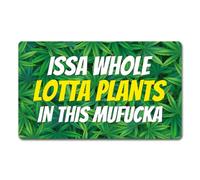 Felpudos ISSA Un Montón De Plantas En Este Maldito Amante De Las Plantas Doormat Suaves Felpudo Resistente para Jardín Cocina 40X60 Cm
