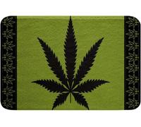 Felpudos Marihuana Felpudo Interior Antisuciedad Alfombras Baño Absorbentes Felpudo para Oficina Cocina Portón 40X60 Cm