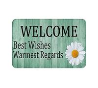 Felpudos Mis Mejores Deseos, Un Cordial Saludo. Alfombras Baño Impermeable Alfombra De Entrada Absorbentes Felpudo Interior para Portón Dormitorio Oficina 40X60 Cm