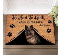 Felpudos ¡No Hace Falta Que Toques, Sé Que Estás Aquí! Perro Lindo Alfombra Baño Microfibra Antideslizante Alfombra Limpia, para Dormitorio, Cocina, Terraza, 40x60cm