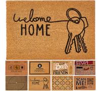 Felpudos originales, felpudo entrada casa fibra de coco 60x40 cm - Alfombra divertida y decorativa, exterior/interior con diseños únicos, ideal para dar personalidad a tu hogar. (60x40, Welcome Home)