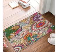 Felpudos PAI-Sley Bohemio De Lunares Rojos Alfombras Baño 40X60CM