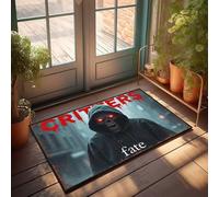 Felpudos para entrada al aire libre Funny Critters: The Hooded One'S Fate se despliega, felpudo para puerta delantera, interior, alfombra de vacaciones (65 x 90 cm)