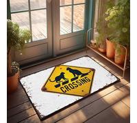 Felpudos para entrada interior, hogar, salvar a nuestro gato en caso de fuego, decoración de piscina, interesante felpudo de entrada (65 x 90 cm)