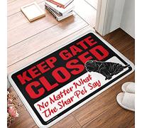 Felpudos para exteriores con diseño moderno para mantener la puerta cerrada sin importar lo que diga Shar Pei, alfombra antideslizante antifatiga para baño, ideal para baño, habitación de niños, zona