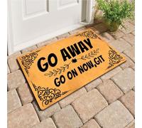 Felpudos Patrón De Artículo Personalizado Vete, Sigue Adelante De Git Doormat Absorbentes Alfombra De Entrada Impermeable para Jardín Dormitorio 40X60 Cm