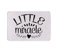 Felpudos Pequeño Milagro. Alfombra Baño Antideslizante Lavable A Máquina Tapete Mascotas, para Salon, Pasillo, Interior O Exterior, 40x60cm