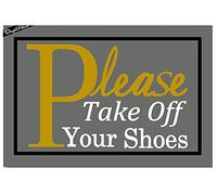 Felpudos Please Take Off Your Shoes Alfombras Baño Suaves Alfombra De Entrada Absorbentes Felpudo para Oficina Portón Jardín 40X60 CM