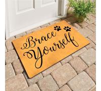 Felpudos Prepárate para Ser Un Amante De Los Perros Alfombras Baño Suaves Doormat Impermeable para Oficina Portón 40X60 Cm