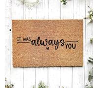 Felpudos Siempre Fuiste Tú Alfombra De Entrada Resistente Felpudo Interior Suaves Doormat para Dormitorio Portón Jardín 40X60 Cm