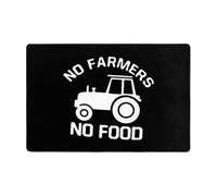 Felpudos Sin Agricultores No Hay Comida Tractor Alfombra Baño Modernas Absorbente Alfombra Limpia, para Cocina, Terraza, Ducha, 40x60cm