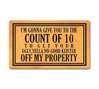 Felpudos Te Voy A Entregar Al Conde Sal De Mi Propiedad Personalizado Alfombras Baño Suaves Doormat Absorbentes para Cocina Portón 40X60 Cm