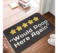 Felpudos Volvería A Cagar Aquí Alfombra De Entrada Resistente Alfombras Baño Suaves Felpudo para Cocina Dormitorio Jardín 40X60 Cm