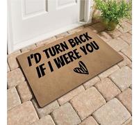 Felpudos Yo Daría La Vuelta Si Fuera Tú Felpudo Interior Resistente Doormat Impermeable para Cocina Jardín 40X60 Cm