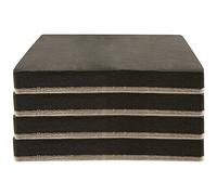 Felt 5 Heavy Furniture Movers for Hard Surfaces (4 Pieces) - Tan, 5 Square SuperSliders by Super Sliders