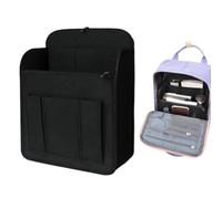 Felt Backpack Organizer Insert Large Capacity Interior Storage Bag Purse | Removable Felt Bag Insert With Multiple Compartments For Organizing Wallets, Accessories And Daily Essentials Inside Backpack